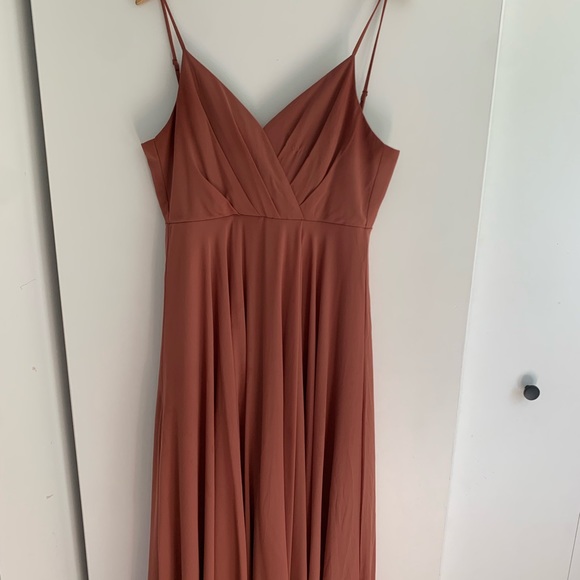 Dusty Rose Maxi Dress - Picture 1 of 3